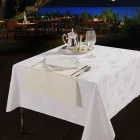 Factory price round velvet tablecloth rectangle wedding tablecloth black and white stripe surgical table cover