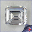 diamond brilliant synthetic gem emerald cut loose cubic zirconia stones