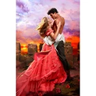 Red Loving couple Shaped 5D DIY Diamond Painting Mosaic Rhinestone Crystal