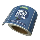 Customized printing adhesive vinyl paper sticker labels matt laminated waterproof labels