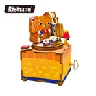 Robotime Educational Colorful Music Box Love Story for kids Lovely DIY Wooden Music Box