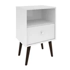 High stool unique small wood storage bed side table with drawer