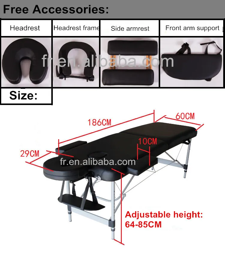 韓国のマッサージベッドポータブルマッサージテーブルベッドのサイズのポータブル日本語マッサージ鍼のベッド仕入れ・メーカー・工場
