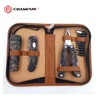 PU case promotion gift set/camo coated multifunction pliers tool set/popular camping purpose tools