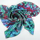 2017 Sprig Silk Scarf Custom Fashion Printed