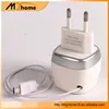 USB wall charger with cable EU/US /UK/AU plug 2.1A output for iphone for android mobile phone