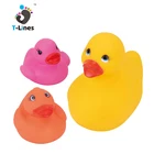 Sound aunty bath toy weighted floating rubber ducks