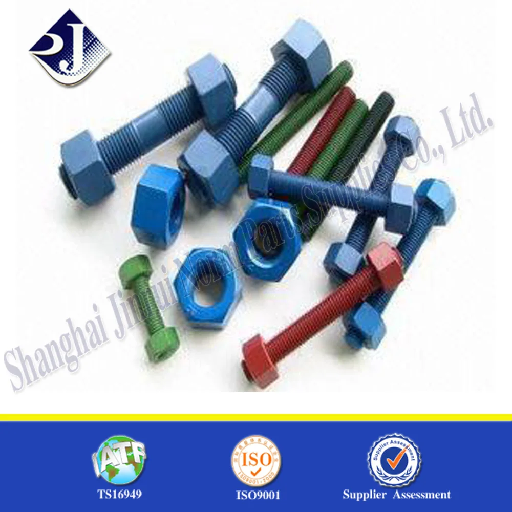 High Strength Stud Bolt And Nut 193 B7 Stud Bolt And 194 2h Nut Ptfe B7