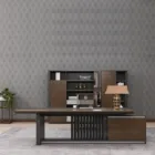 Office Fourniture Movies Para Escritorio Bureau De Direction Contemporary Office Desk With File Cabinet