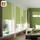 China Wholesale Home Goods Emerald Green Blackout Side Roller Curtains Sun Strip Polyester Fabric Blackout Roller Blinds