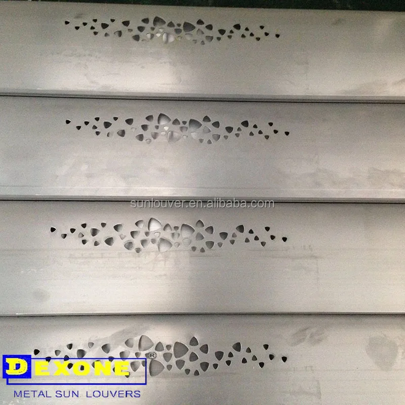 Extruded aluminum profile Aerofoil louver sun shade aluminium louvers