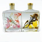 480ml Eco-friendly Glass Bottle Aroma Scented Essential Oil Reed Diffusers with Rattan Sticks