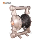 GODO QBY3-50/65 2"caliber Stainless Steel Pneumatic Diaphragm Lubrication Oil Pump