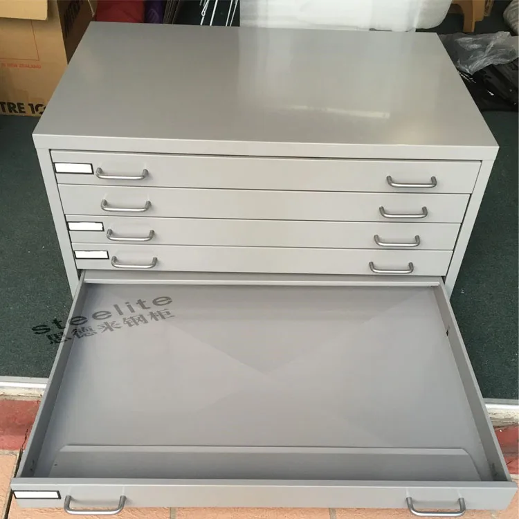 Office Storage 5 Drawer Metal Flat Map File For Sale / Job Lot