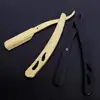 Right Hand Stainless Steel Japanese Scissors Kit Golden Black Coated Barber Grooming Scissors Shaving Hair Razor Knife MRZ006