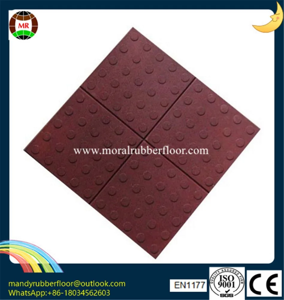 factory on sales round dot bridge rubber tile , rubber floor for