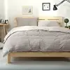 plain style knit bedding set bed sheets 100% cotton made in China