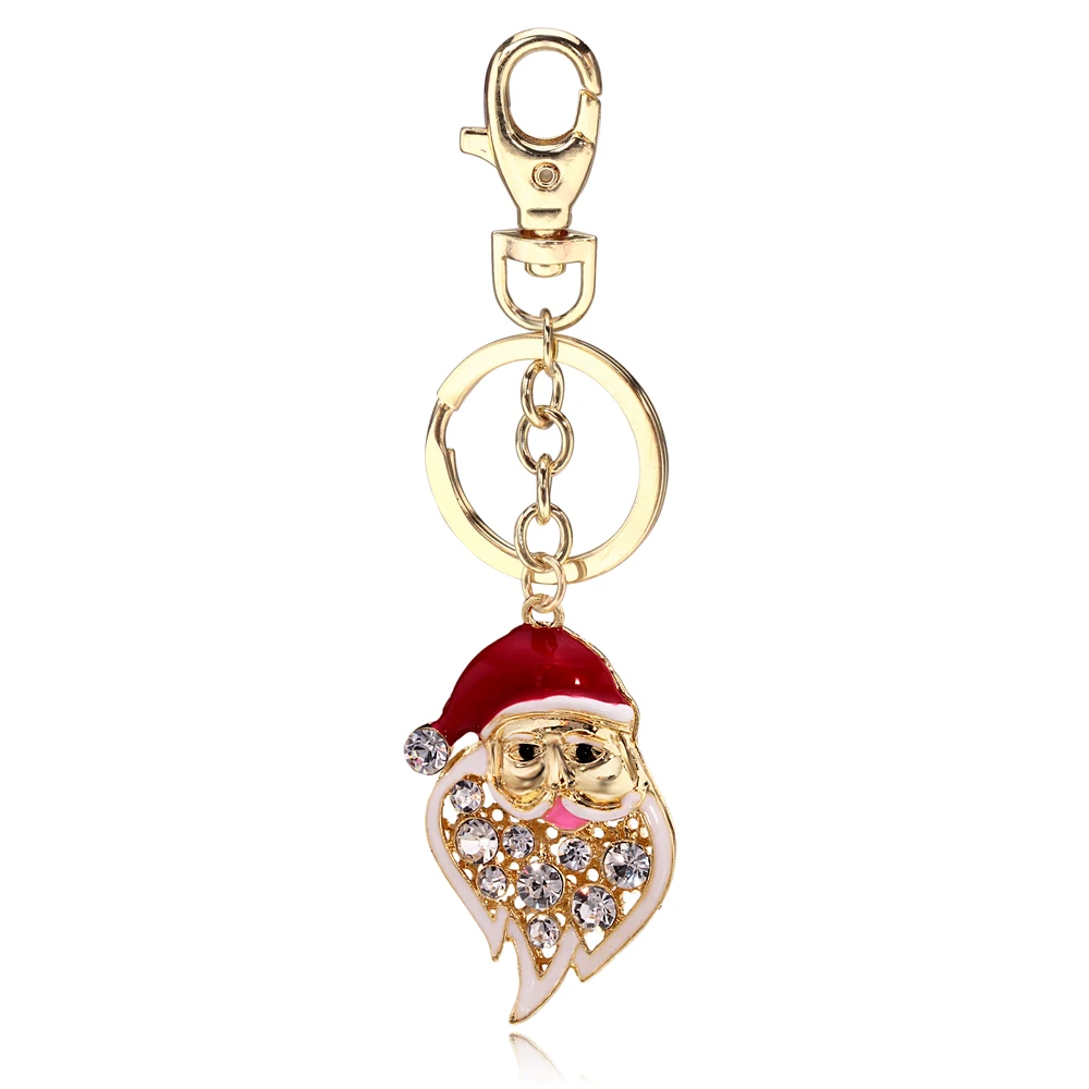 crystal christmas keychain for gifts