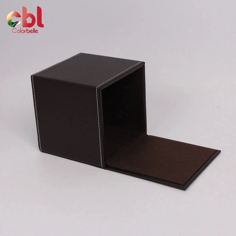 fashion design hot sale leather fancy tissue box pu cheap napkin