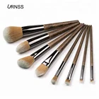 Makeup your own brand 8pcs makeup brush wooden vegan cosmetics brush set