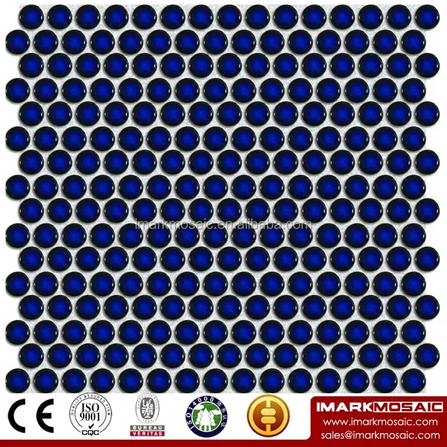 imark glazed penny round porcelain mosaic tile for hotel/bar