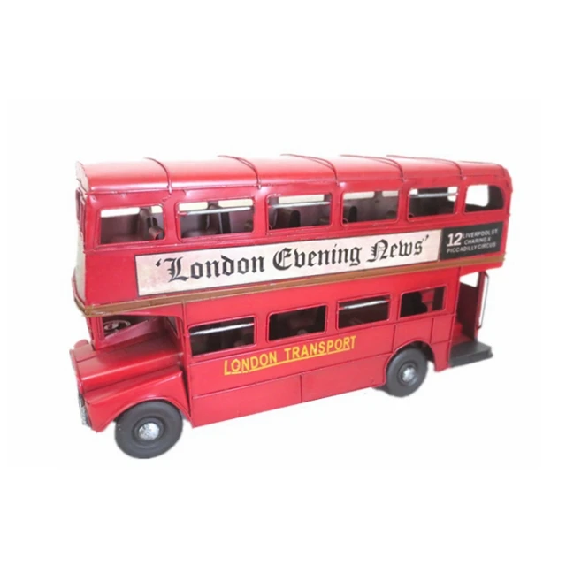 Mini Londres classique bus à impériale rouge modèle