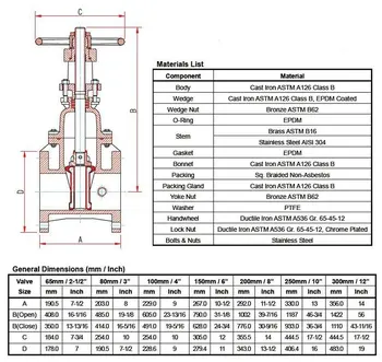 Os&y Type Gate Valves,200psi - Buy Fire Protection Gate Valve Product