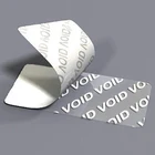 Custom Silver Void Sticker, Adhesive Security Sealing Label Printed Warranty Void Stickers