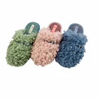 comfortable fashion winter fur home cartoon slippers for women