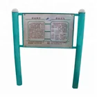 Customized Outdoor Steel advertising billboards for advertising Solid amusement parks Sign Board Warning sign