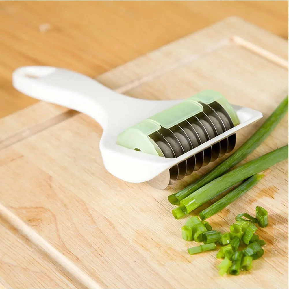 Vegetable Julienne Slicer Cutter Coriander Chopped Chopping Multi Chopper Sharp Scallion Slices Of Onion And Garlic Knife KC1130