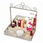 Travel storage case Beauty make up jewelry storage box with mirror