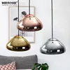 MEEROSEE Glass Shade Dome Pendant Light Hanging Stained Glass Lamp MD83009A