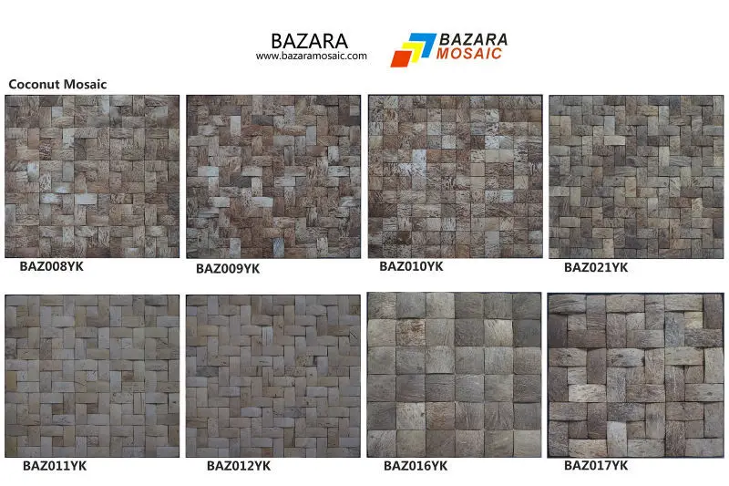 Coconut shell Mosaic