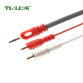 New Product 3.5mm to 2 RCA Jack male to male Audio Extention Cable 2 to 1 rca audio cable - ANKUX.COM