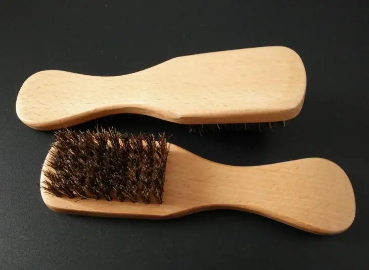 Wild Boar Bristle brush, beech brush with handle, male special beard brush, can engrave logo