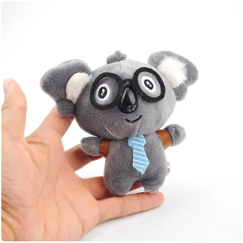Cute Koala Plush Toys Small Cartoon Glasses Koala Plush Pendants Dolls Key Bag Pendant Party Promotional Gift 12pcslot 12cm (1)