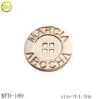 Custom 4 Hole Metal Fancy logo sewing buttons For Clothes