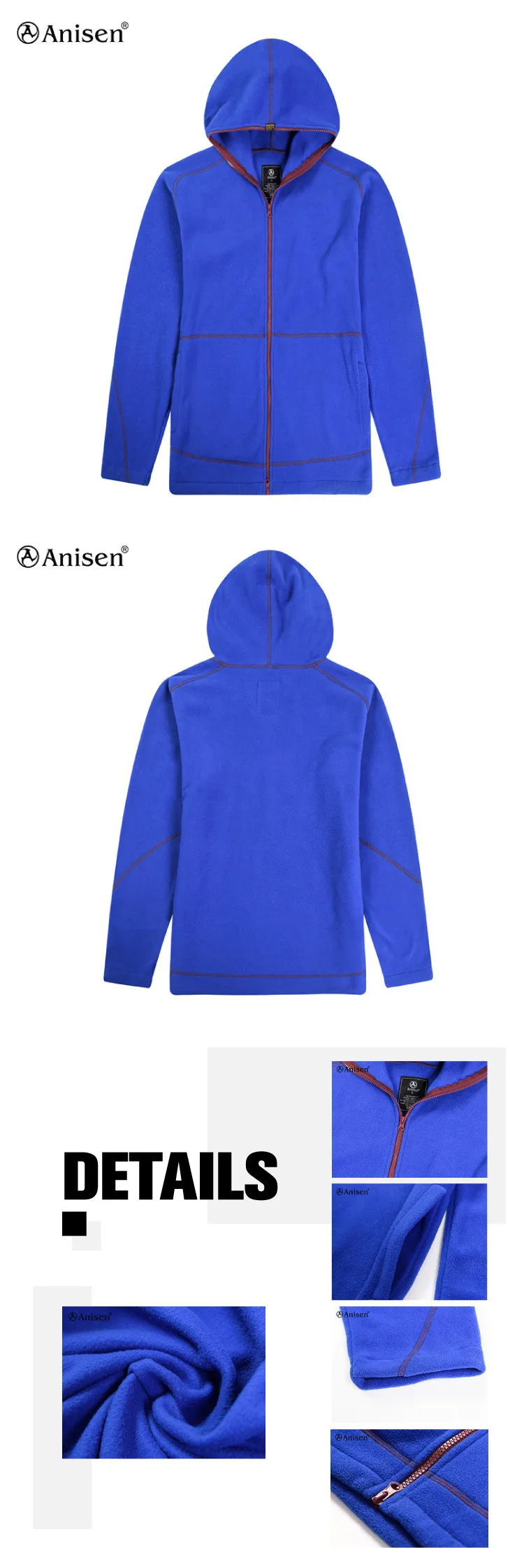 Wholesale clothing manufactures solid men polar fleece jacket full zip