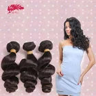 Unprocessed Loose Wave Good Quality 100% Double Layer Machine Unprocessed Real Loose Wave Virgin Indian Hair