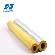 high temperature glass wool pipes thermal insulation tubing