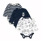 Wholesale Infant clothing organic cotton baby boutique clothes rompers for boy