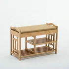 Creative bamboo shoe bench porch shoe bench bamboo shoe rack wholesale