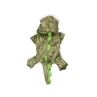 crocodile Cartoon Cosplay Cheap Heated Pet Dog Winter Clothes Jacket Coat.