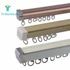aluminium extrusion profile curtain track slides wave curtain ceiling track for curtain