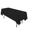 Rectangle Tablecloth Black Red Burgundy Blue White Table Cloth in Washable Polyester - Great for Buffet table cloth