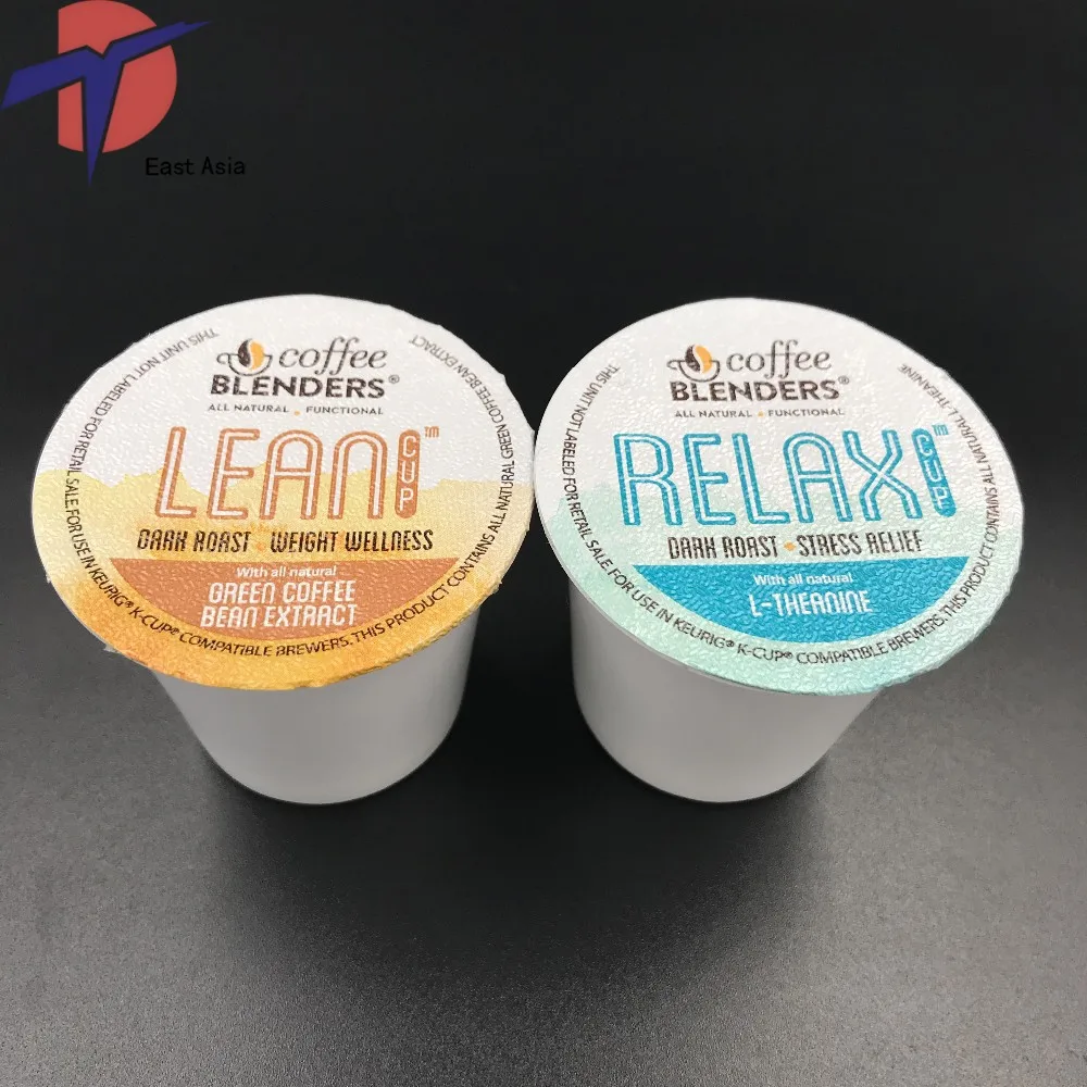 wholesale aluminium foil k cup lid coffee capsule