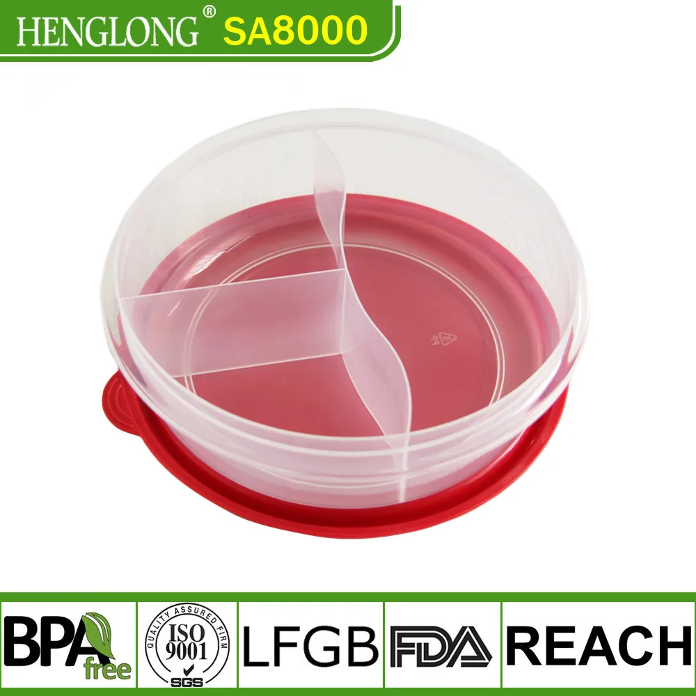 hot sale 3 compartment microwavable food container with lid for