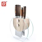 New hot sale fashionable modern kitchen knives set in acrylic holder