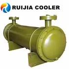 Hydraulic diesel engine oil cooler heat exchanger unit
